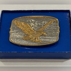 VTG Eagle Belt Buckle Gold/Silver